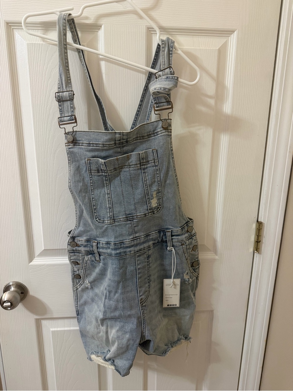 Judy Blue Light Blue Denim Short Overalls - Unbranded